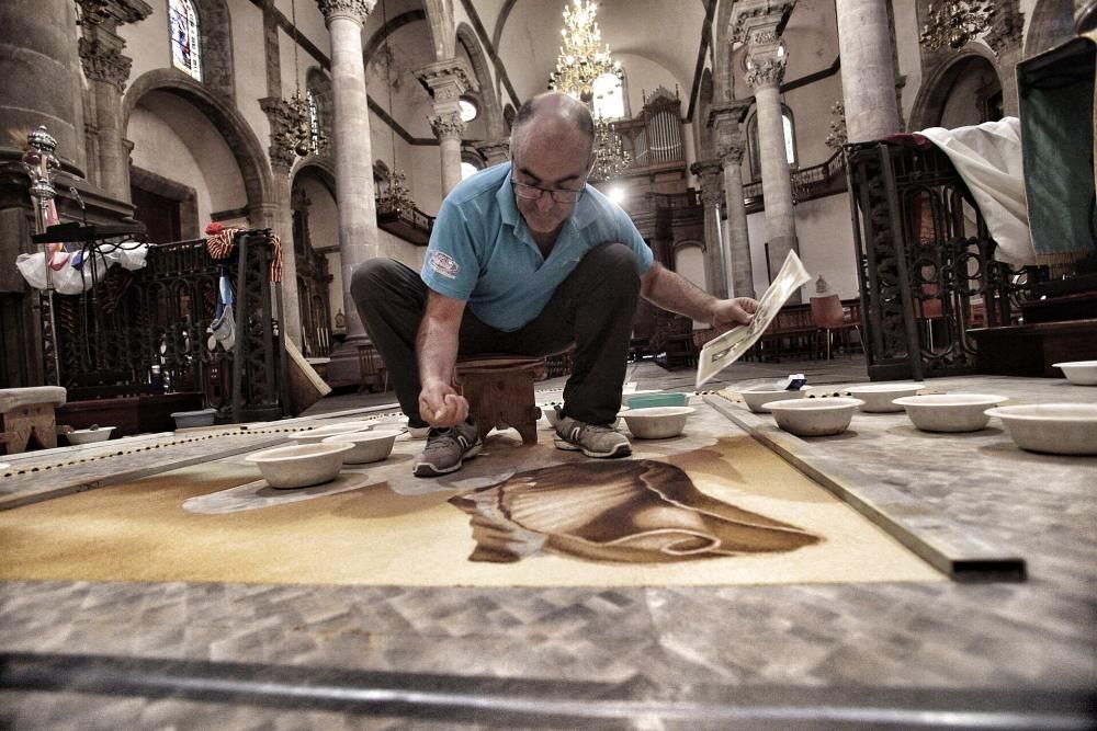 Histórica alfombra del Corpus de La Orotava