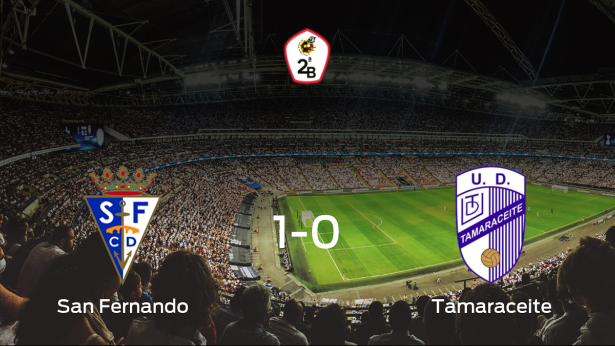 El San Fernando logra una ajustada victoria en casa ante el Tamaraceite (1-0)