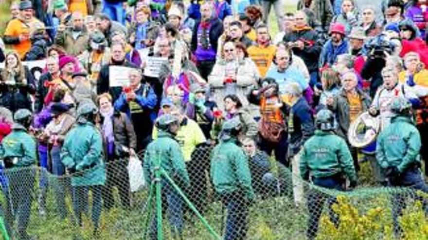 Protesta de afectados por las preferentes en Galicia