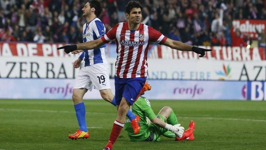 Diego Costa mantiene al Atlético de Madrid aferrado al sueño de la Liga