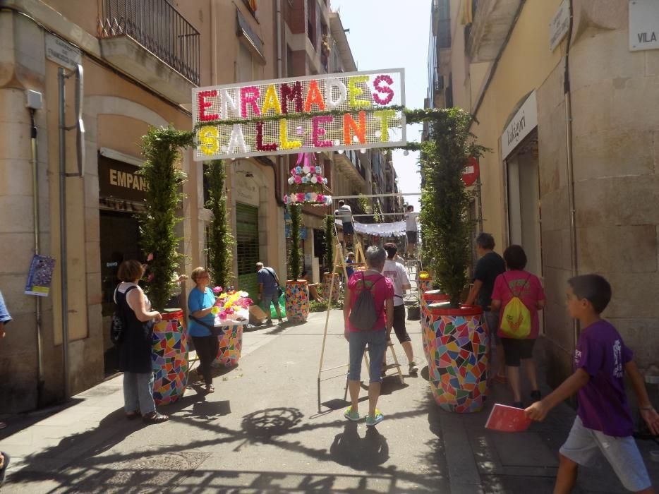 Les enramades de Sallent arriben a Gràcia