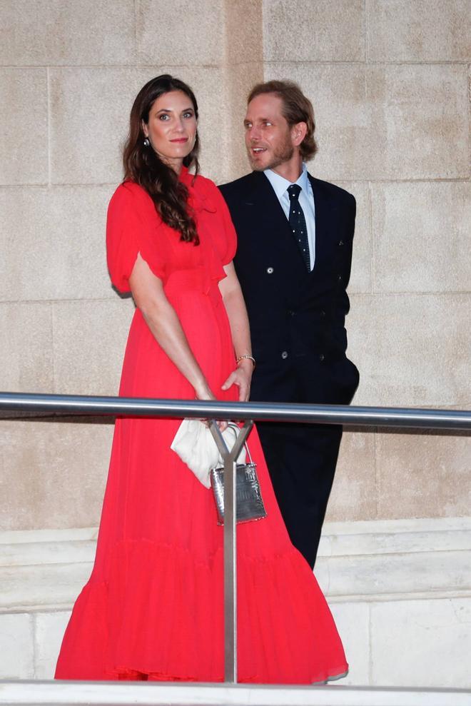 Tatiana Santo Domingo y Andrea Casiraghi en la boda de Philippos de Grecia y Nina Flohr