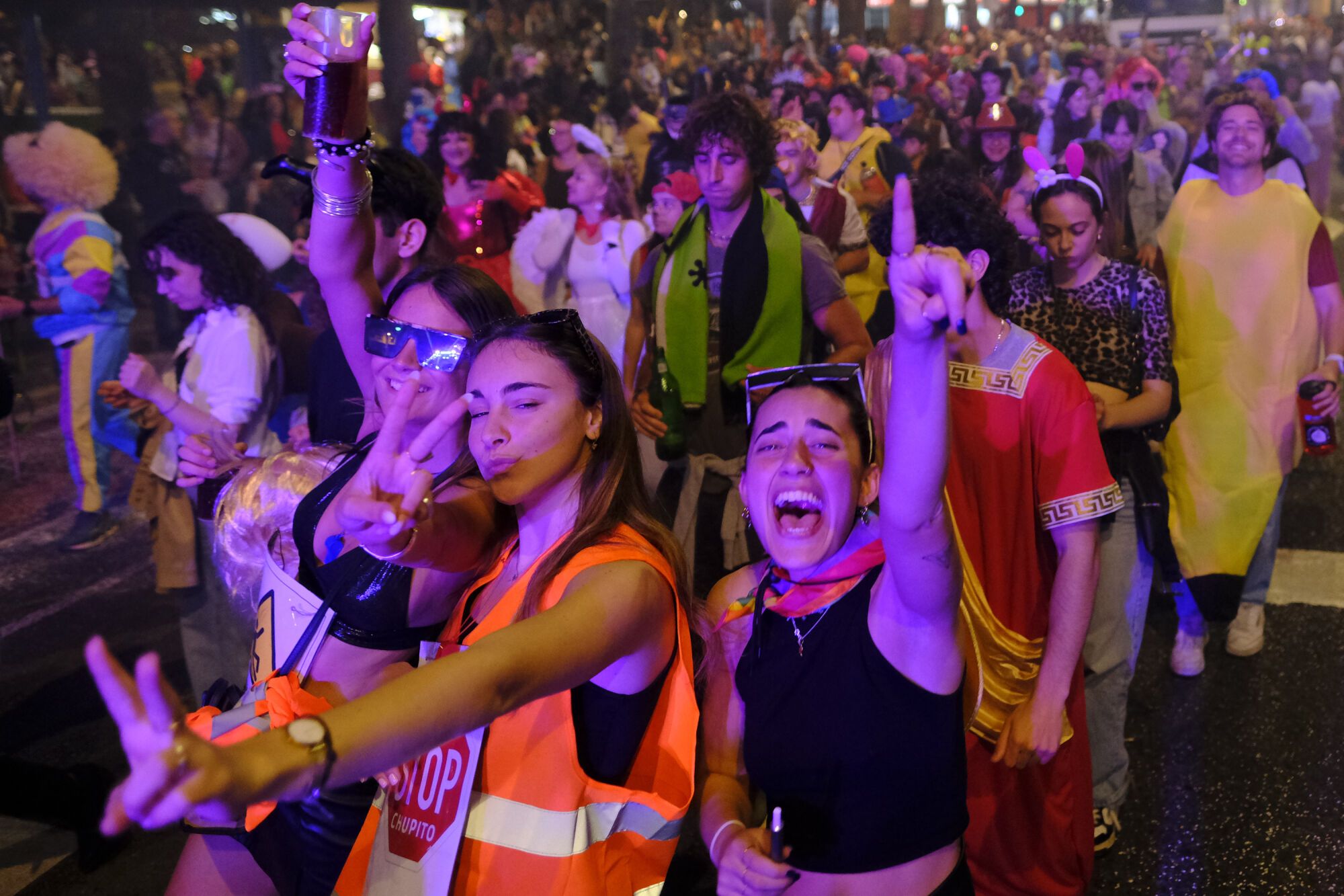 Llegada de la Cabalgata del Carnaval de Las Palmas de Gran Canaria