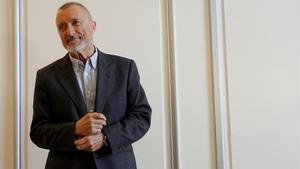 El novelista y articulista Arturo Pérez-Reverte, esta mañana en Madrid, donde ha presentado ’Una historia de España’.