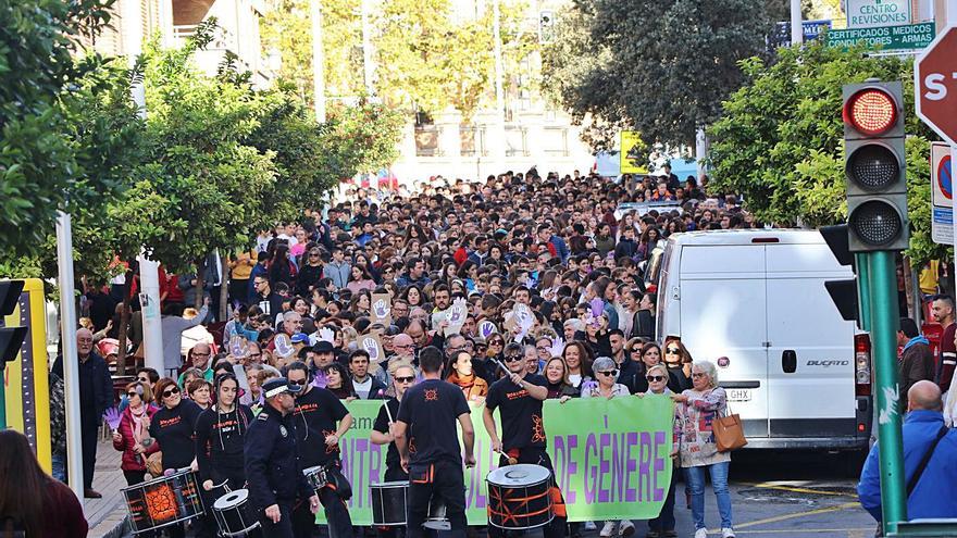 Marcha contra la violencia de género en Llíria el año pasado. | LEVANTE-EMV