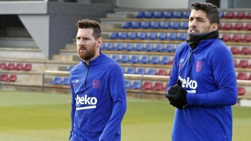 Messi i Suárez ja es tornen a entrenar amb el Barça