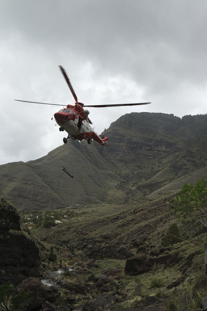 Rescate de un senderista en Charco Azul