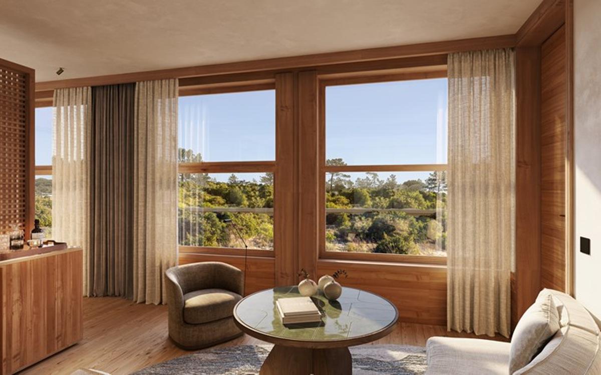 Habitación de una de las villas de Na Praia