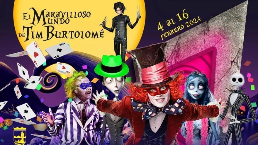 San Bartolomé presenta el programa del Carnaval 2024 inspirado en el cine de Tim Burton