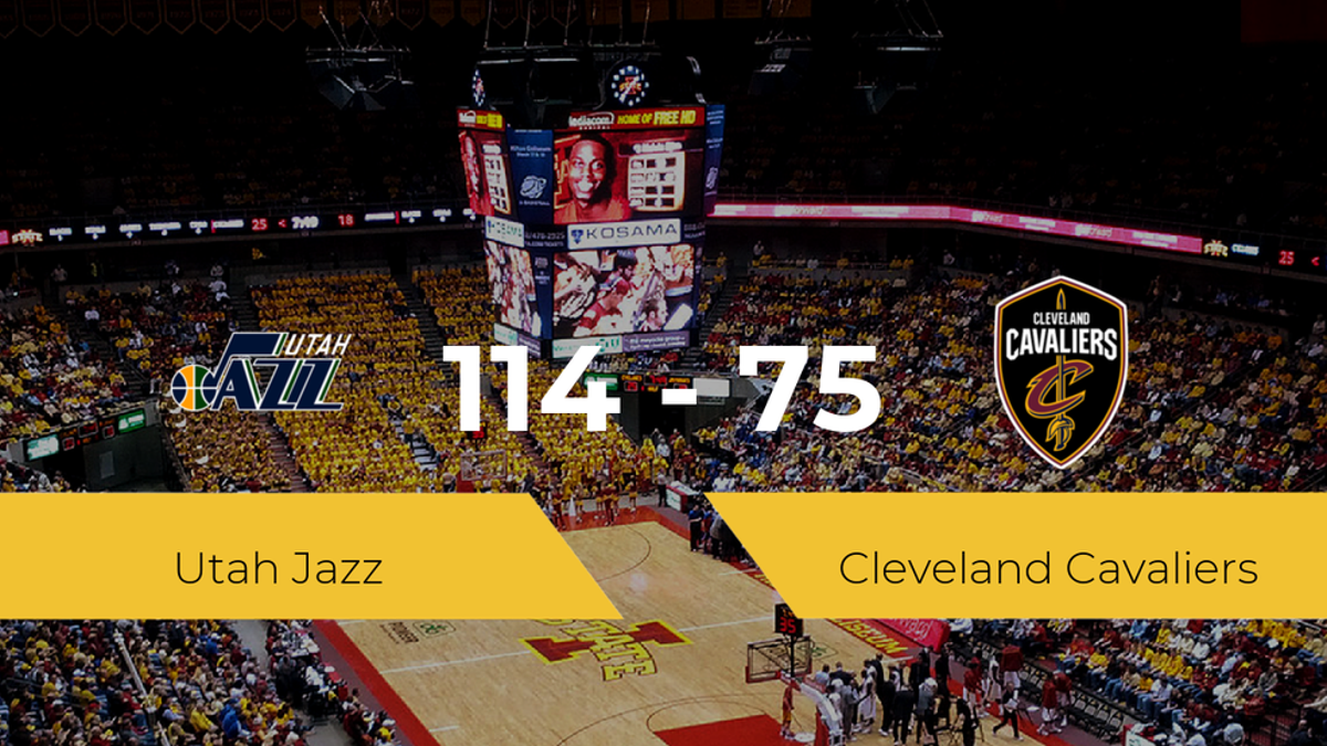 Utah Jazz derrota a Cleveland Cavaliers (114-75)