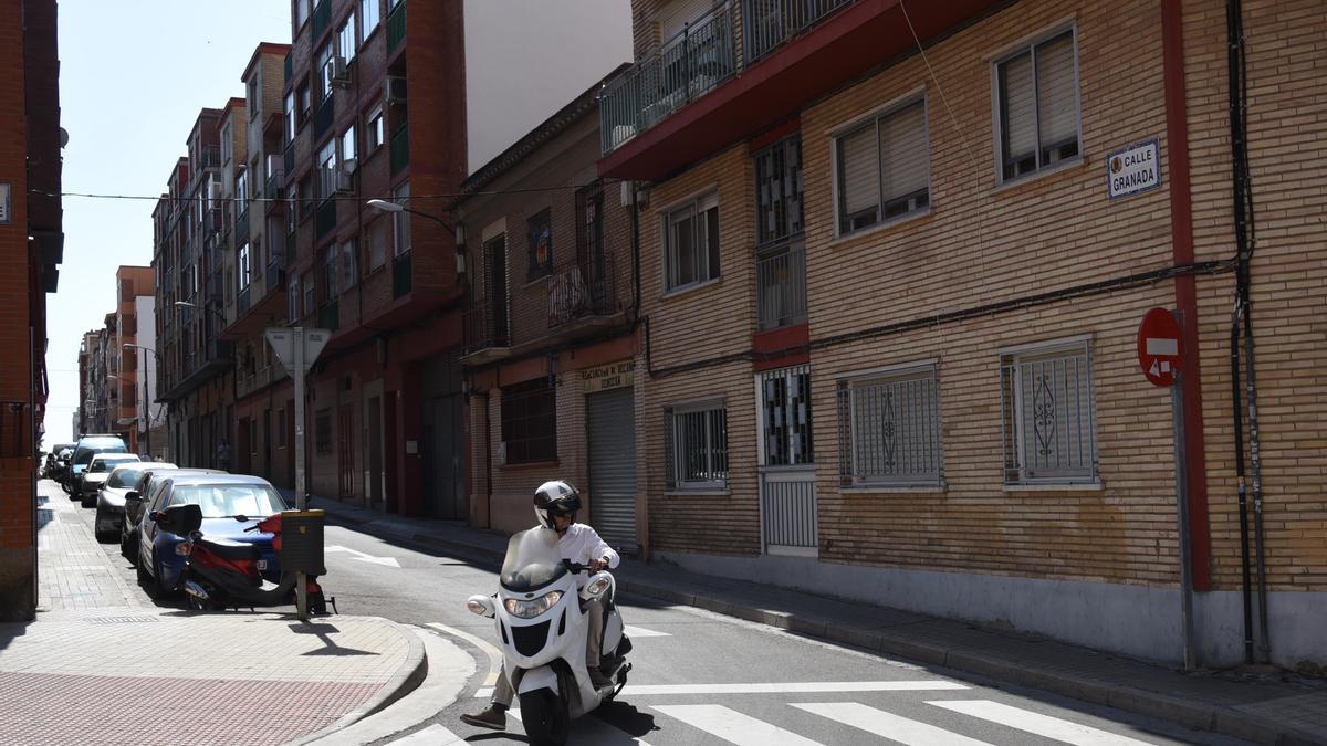 Una calle del barrio de Torrero.