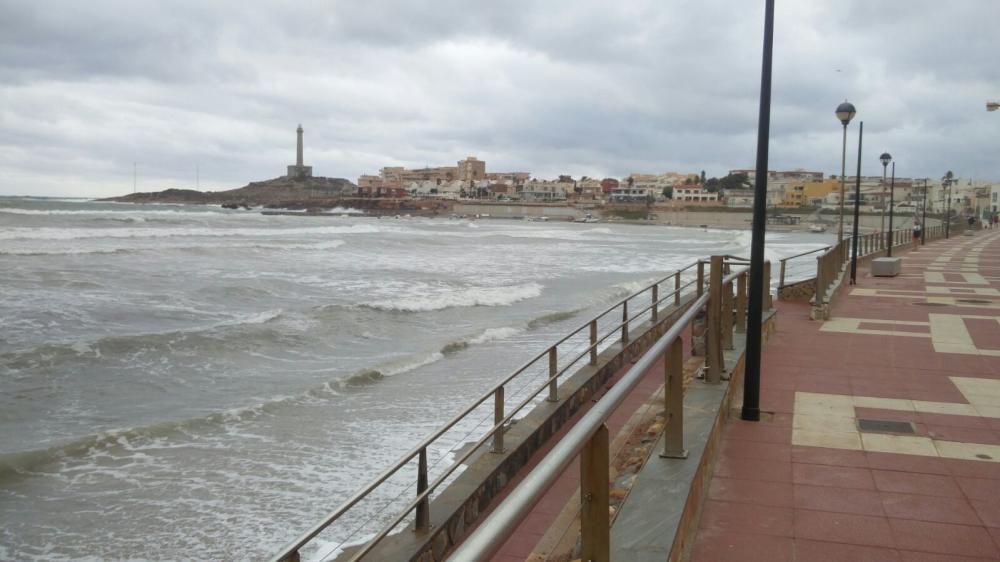 Efectos del temporal en Cabo de Palos