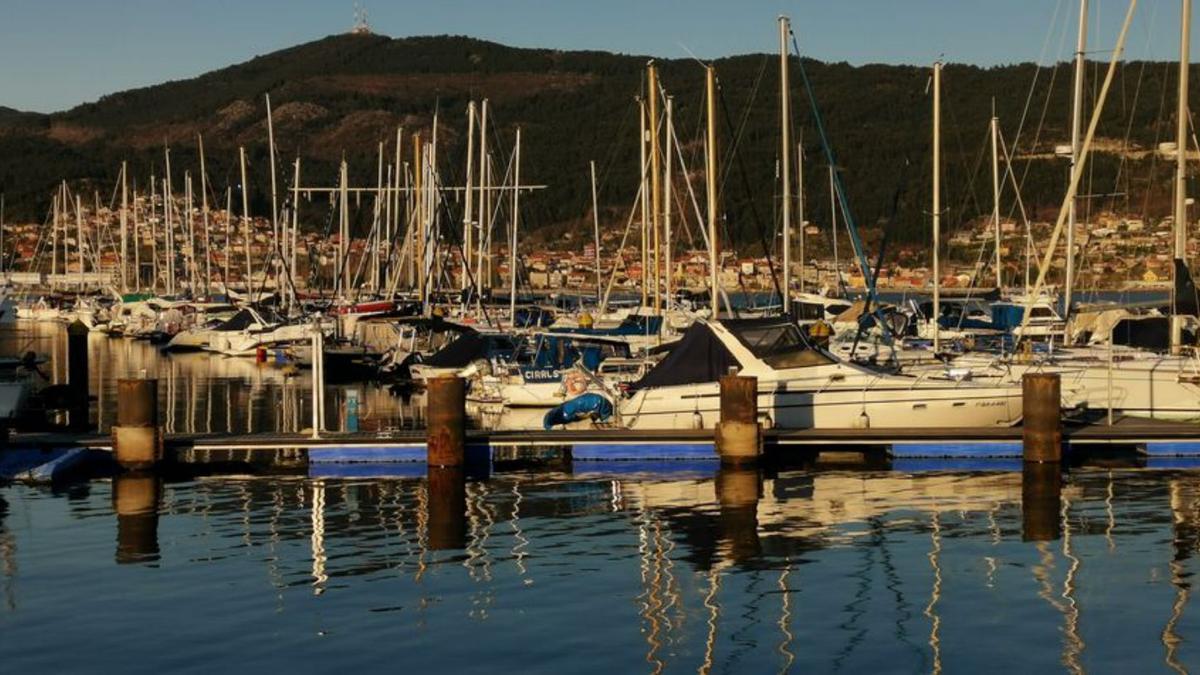 Una imagen del puerto deportivo de Moaña. |   