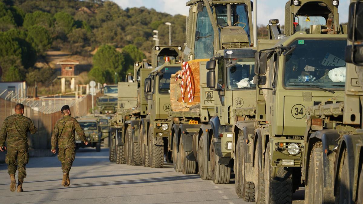 La BRI X parte hacia la zona cero de la DANA