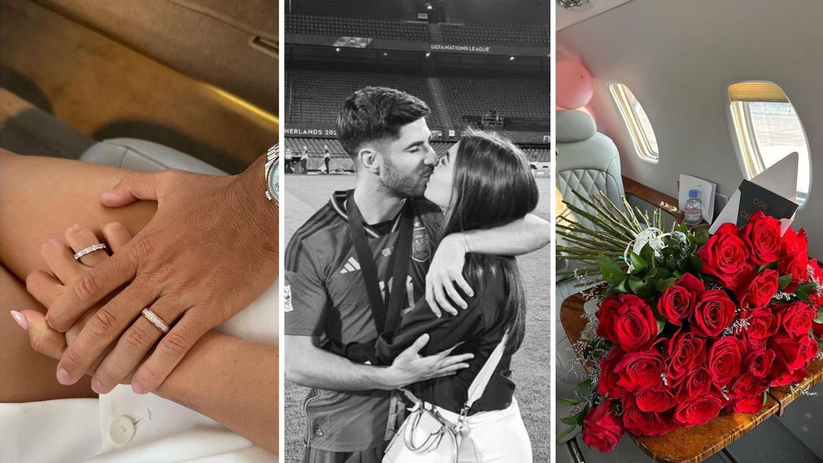 Marco Asensio y Sandra Garal
