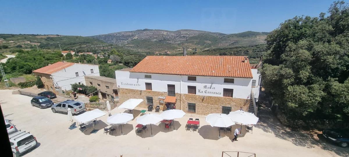 Imagen panorámica del restaurante situado en un municipio encuadrado dentro de Los pueblos más bonitos de España.