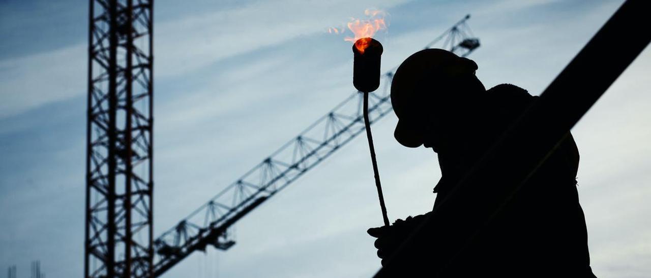 Un trabajador de la construcción