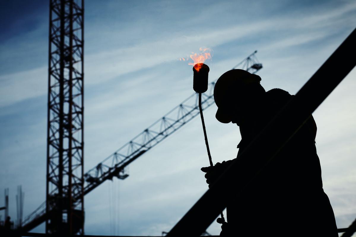 Un trabajador de la construcción