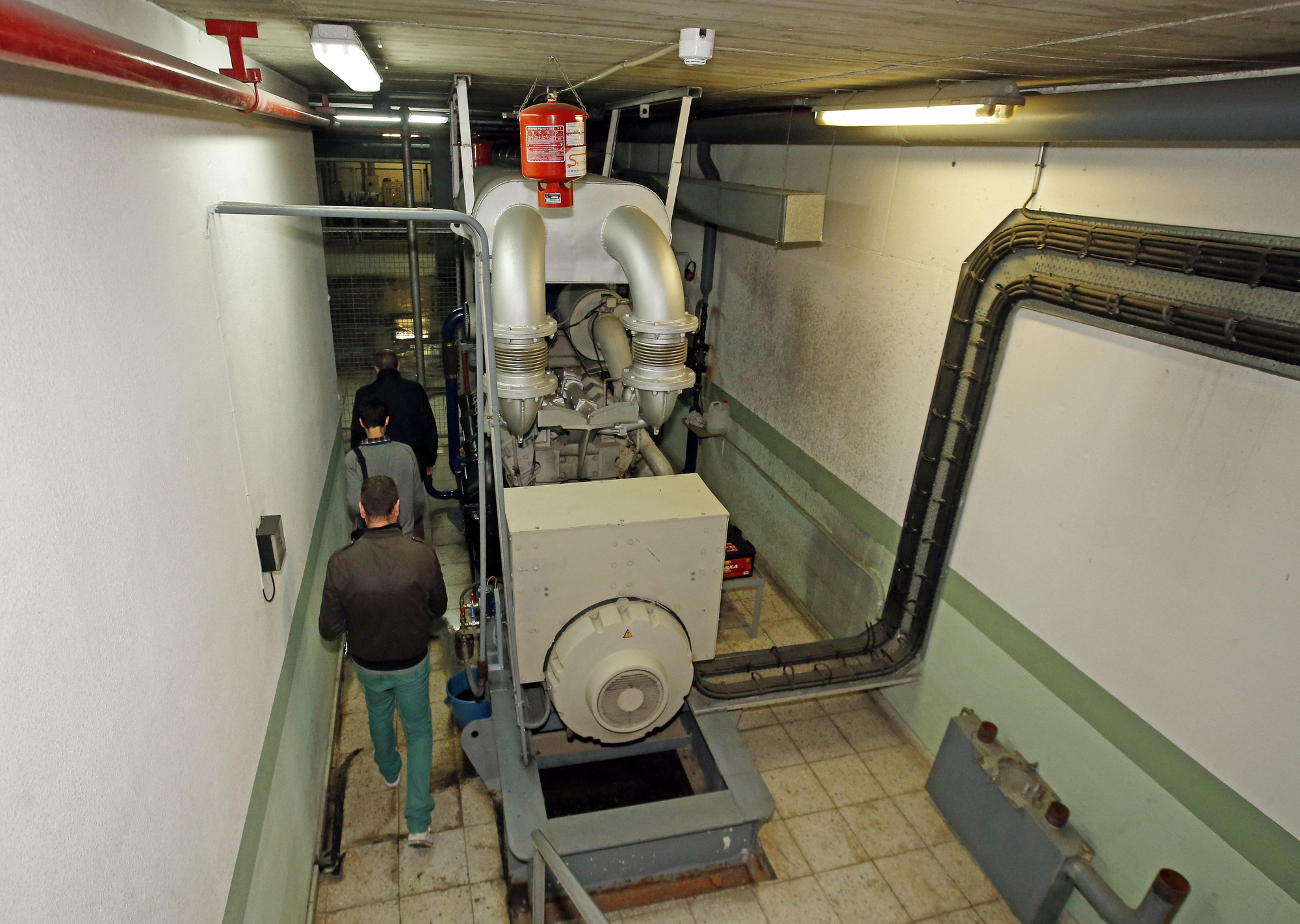 Foto de archivo del electrogenerador que permite que el túnel de Beiramar siga funcionando ante una caída eléctrica.