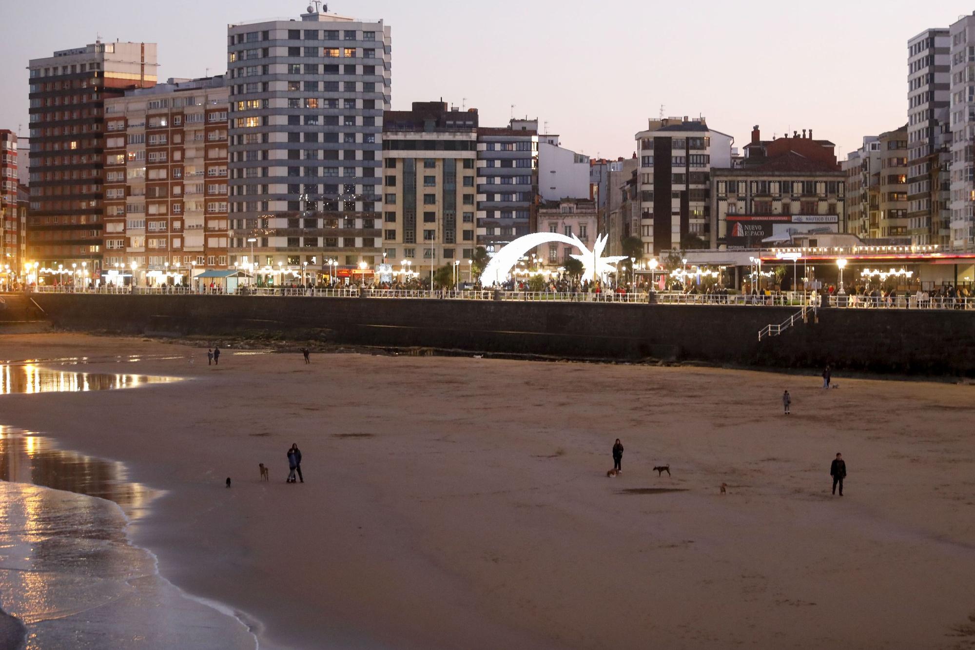 Luces de Navidad en Gijón