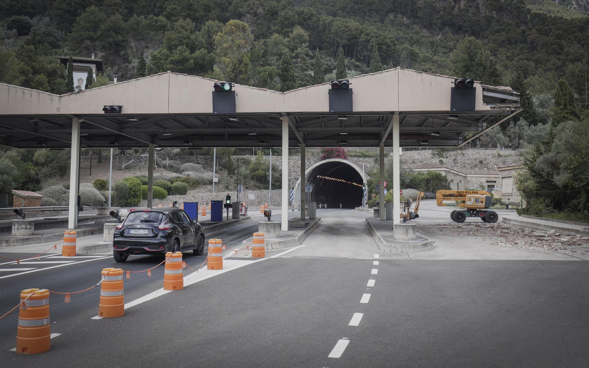 El Consell desmantela la estación de peaje del túnel de Sóller