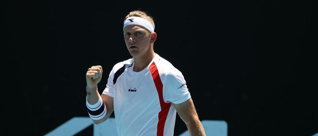 Alejandro Davidovich Fokina, durante su partido contra Alexander Bublik.