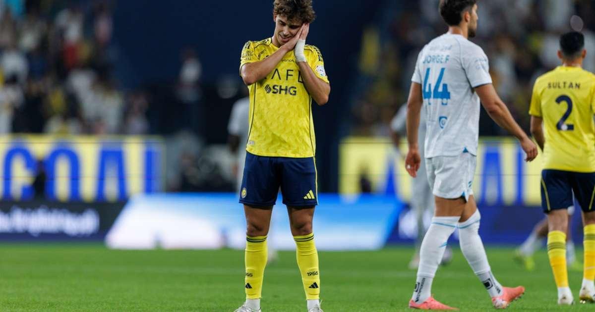 Joao Felix celebrando un tanto con el Al Nassr