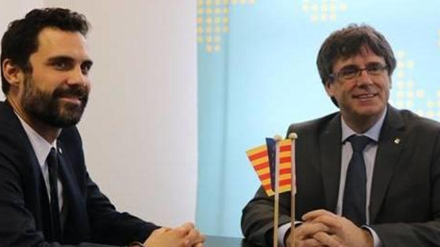 Torrent i Puigdemont es van reunir ahir a Brussel·les