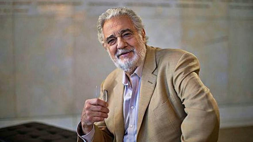 El tenor Plácido Domingo.