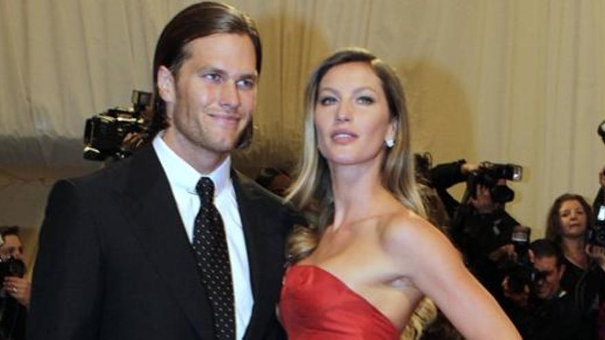 Gisele Bundchen y su marido, el jugador de fútbol americano Tom Brady.