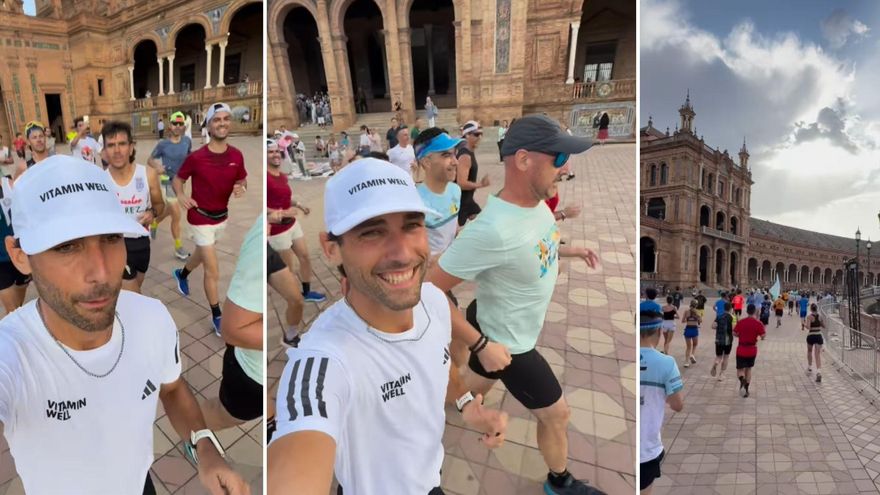 El influencer del running &#039;PituFollow&#039; recorre Sevilla en su desafío más solidario: correr 50 kilómetros diarios en 50 ciudades españolas