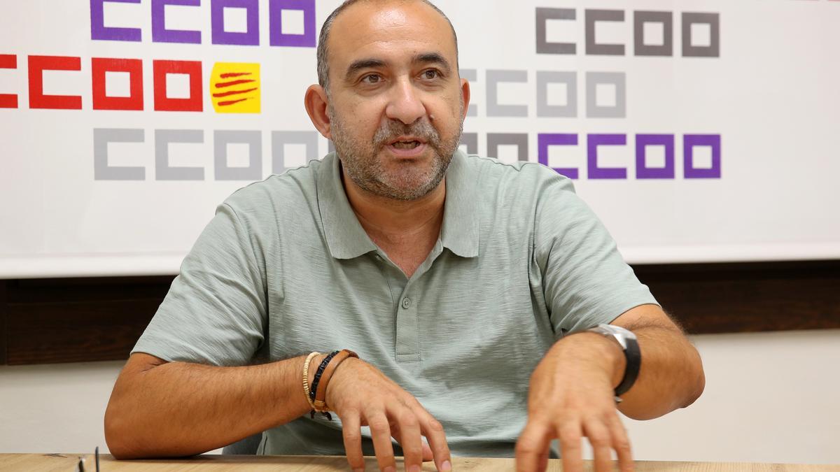 El secretario general de CCOO de Catalunya, Javier Pacheco.