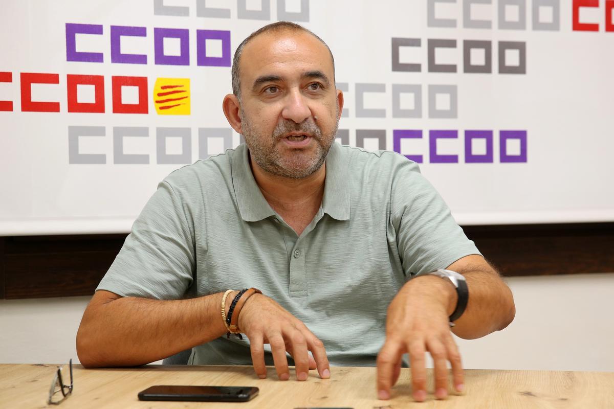 El secretario general de CCOO de Catalunya, Javier Pacheco.