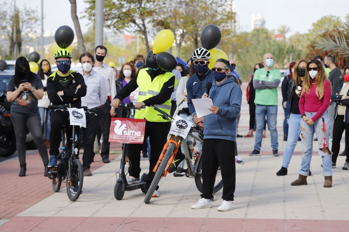 Los interinos se movilizan en Murcia contra el "abuso" de la temporalidad en la enseñanza pública