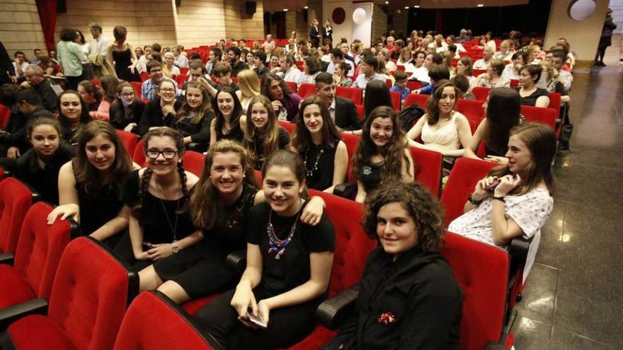 El auditorio, casi repleto para el concierto de fin de curso del Conservatorio.