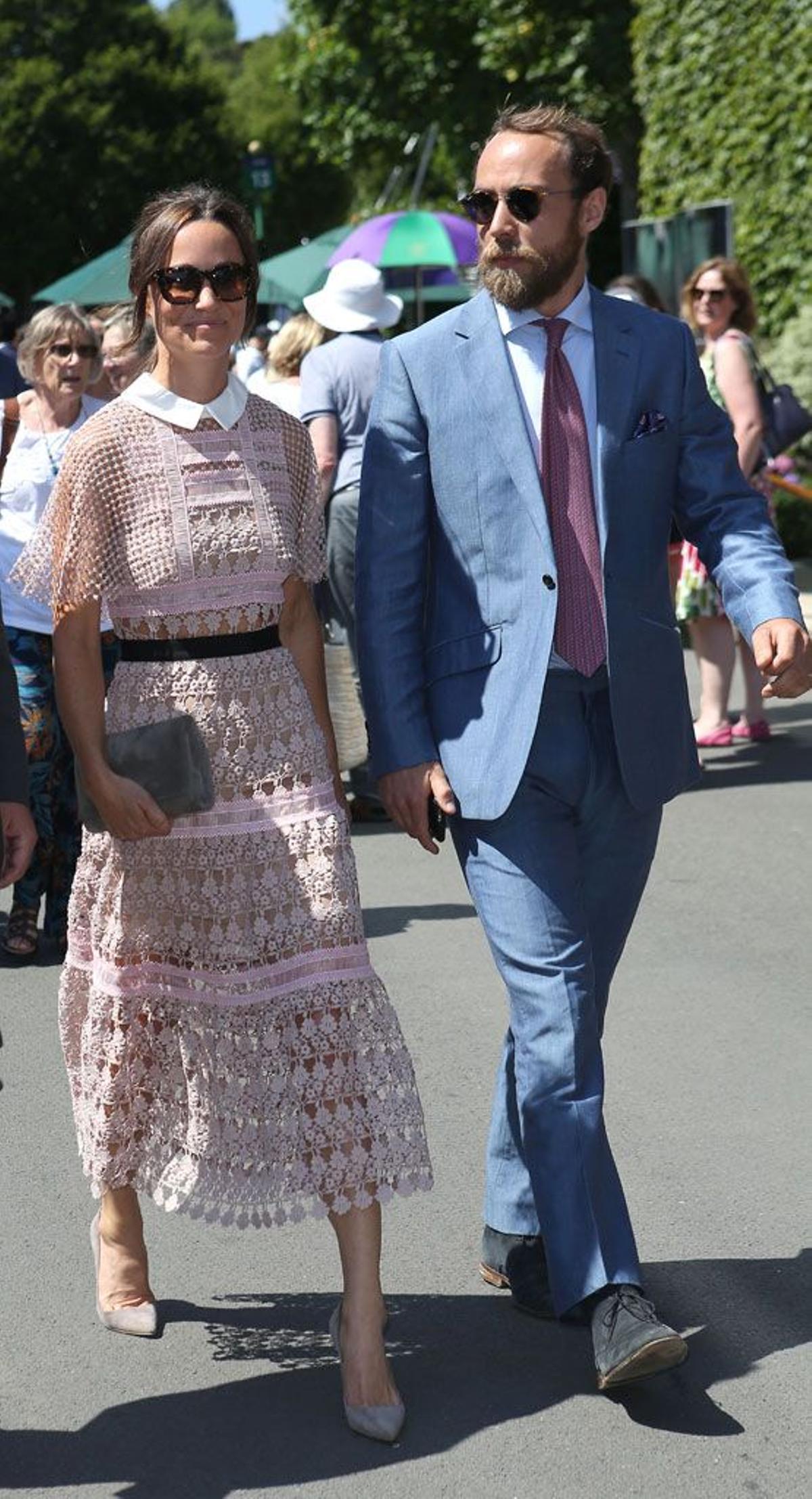 Pippa Middleton y James Matthews en Wimbledon