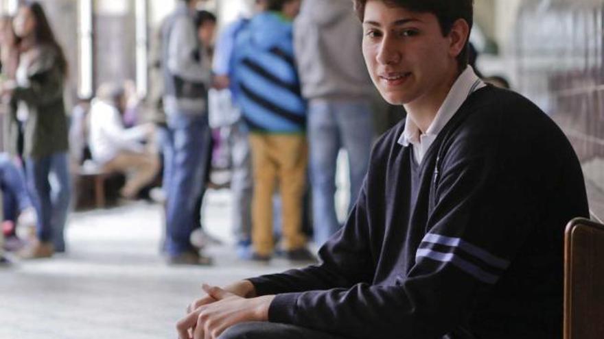 Juan Díaz González, en el Colegio de la Inmaculada.