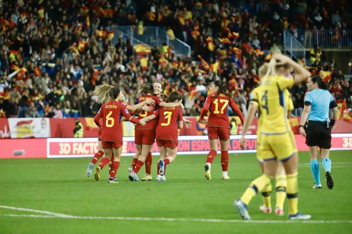 La selección española femenina ya jugó en La Rosaleda en 2023.