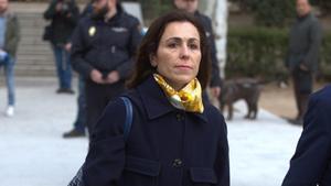 Mireia Pujol, hija del expresidente de la Generalitat Jordi Pujol, a su llegada a la Audiencia Nacional.