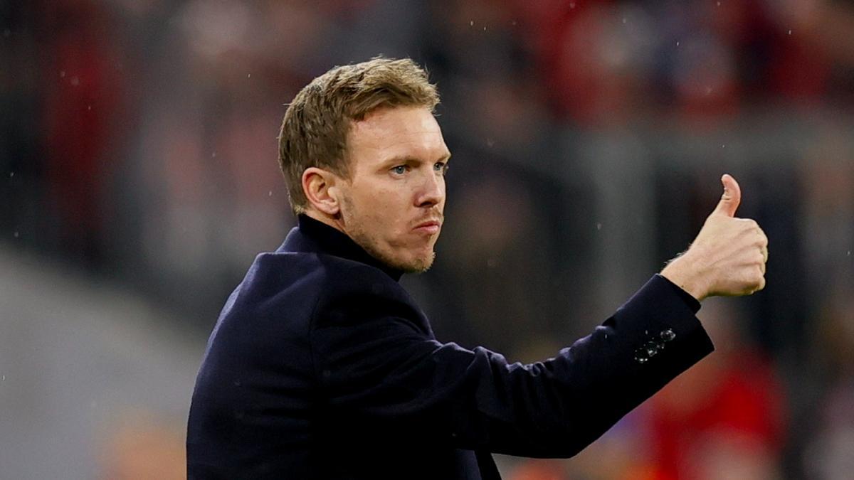 Nagelsmann durante el partido contra el PSG