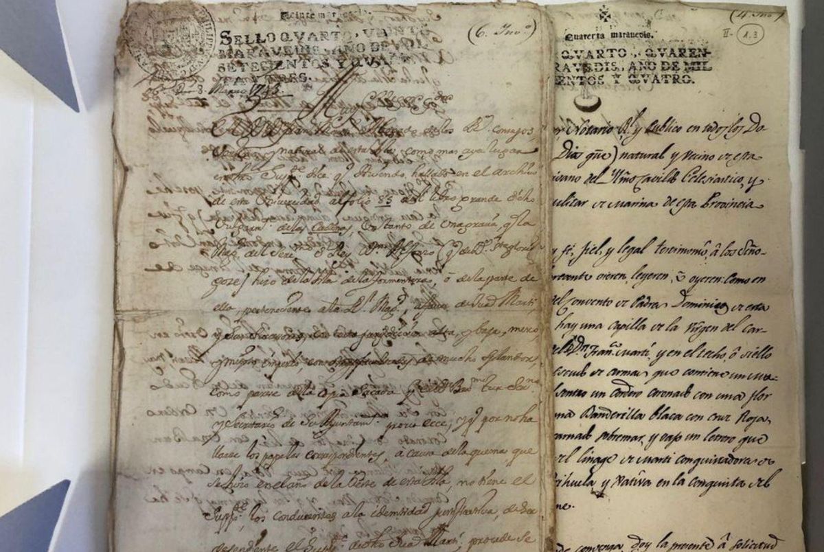 Una historia de hace tres siglos