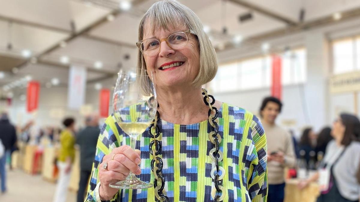 La escritora de vinos y Master of Wine Jancis Robinson, este martes en la Barcelona Wine Week 2026.