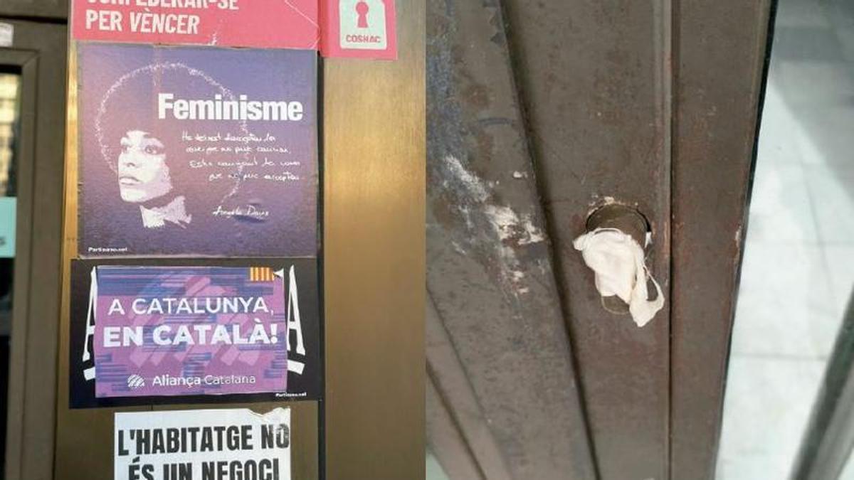 Els actes vandàlics denunciats pels ateneus