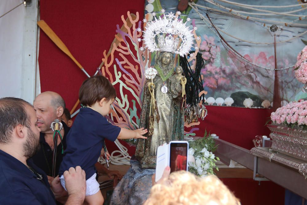 Virgen del Carmen de los submarinistas en La Malagueta