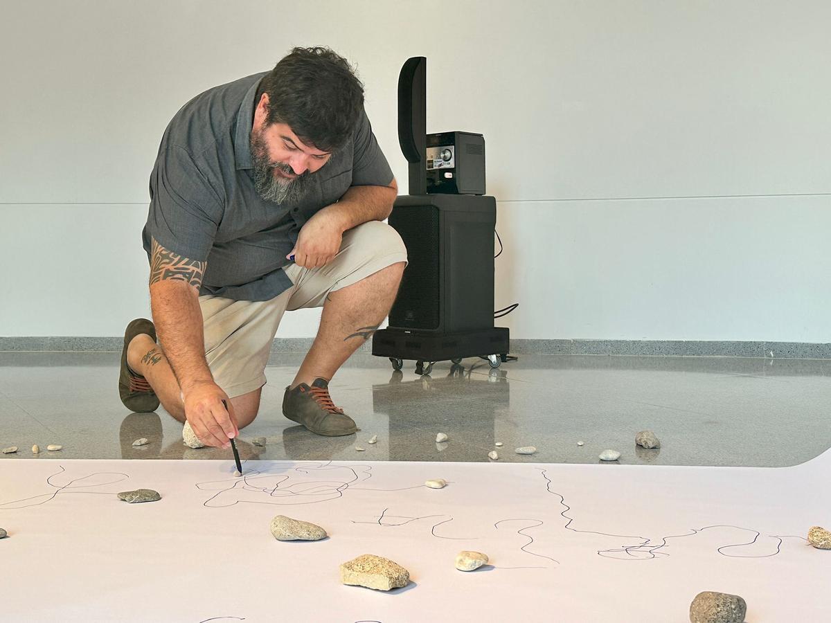 Leo Spinelli participó en la performance