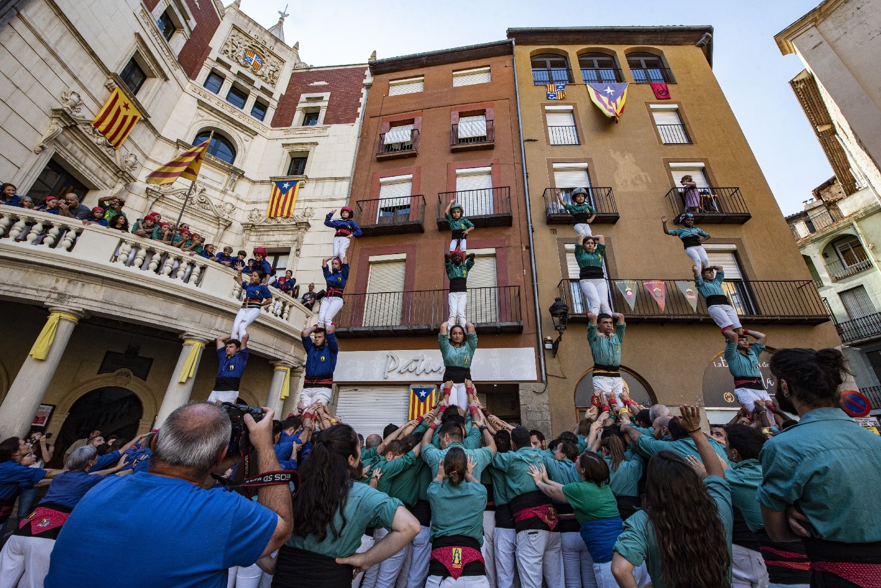 Els Castellers de Berga celebren el seu desè aniversari