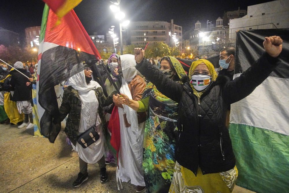 Concentració en suport al poble sahrauí