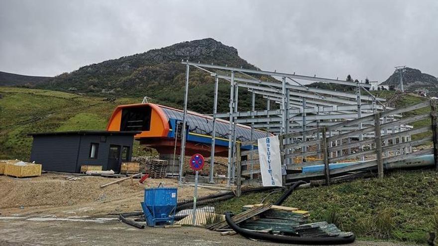 La estación de salida del telecabina.