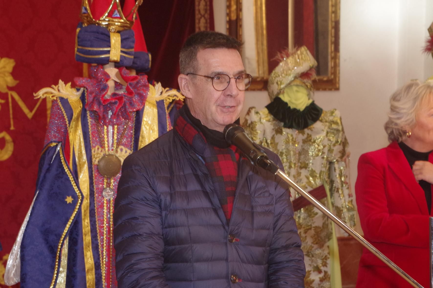 Presentación de los trajes de los Reyes Magos para la Cabalgata de Málaga