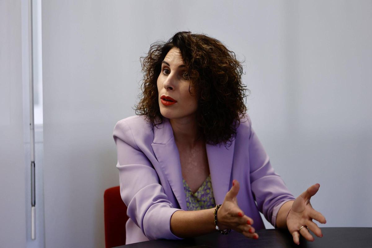 Mora, durante la entrevista